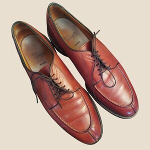 Allen Edmonds Bradley Burnished Leather Split Toe Old Money Oxfords Mens 12 D